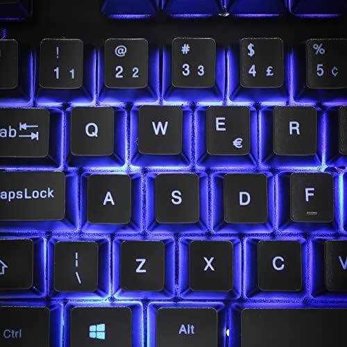 Teclado Gamer Semi Mecânico Multimídia Led Rgb Qwerty Antighosting Usb para Pc Notebook Xbox Series XS Ps4 Ps5