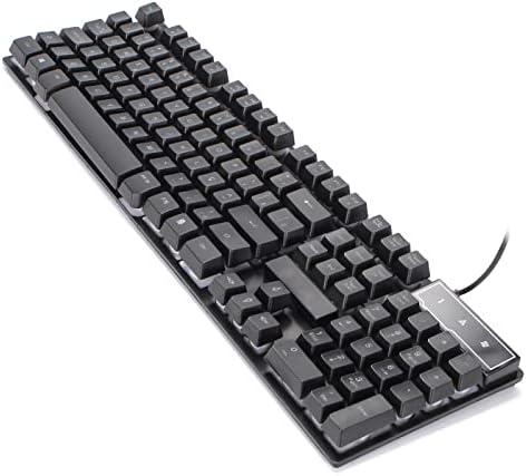 Teclado Gamer Semi Mecânico Multimídia Led Rgb Qwerty Antighosting Usb para Pc Notebook Xbox Series XS Ps4 Ps5