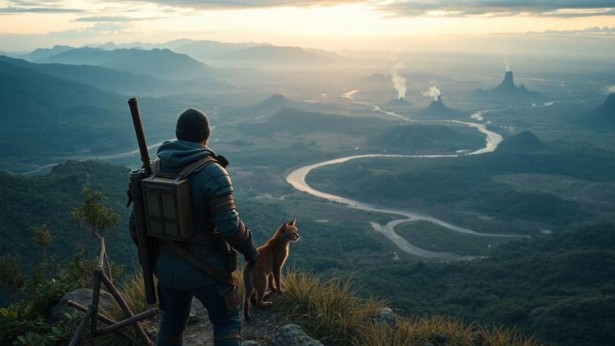 Como eu exploro o mapa e regiões de Monster Hunter Wilds