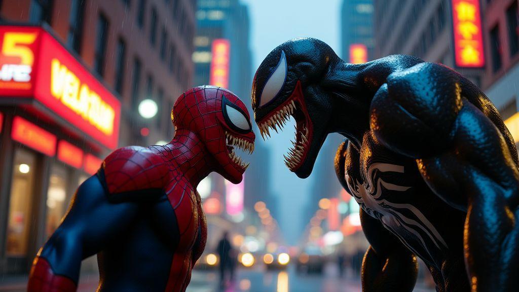 Como eu vejo os vilões Venom e Kraven em Marvel’s Spider-Man 2