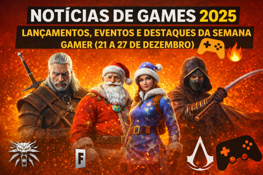 Notícias de Games 2025: Lançamentos, Eventos e Destaques da Semana Gamer (21 a 27 de Dezembro)