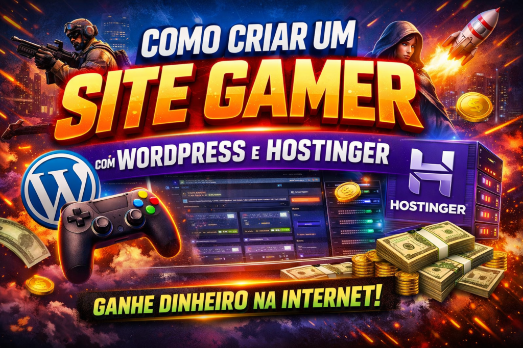 Guia Completo Como Criar um Site Gamer do Zero Usando WordPress e Hostinger