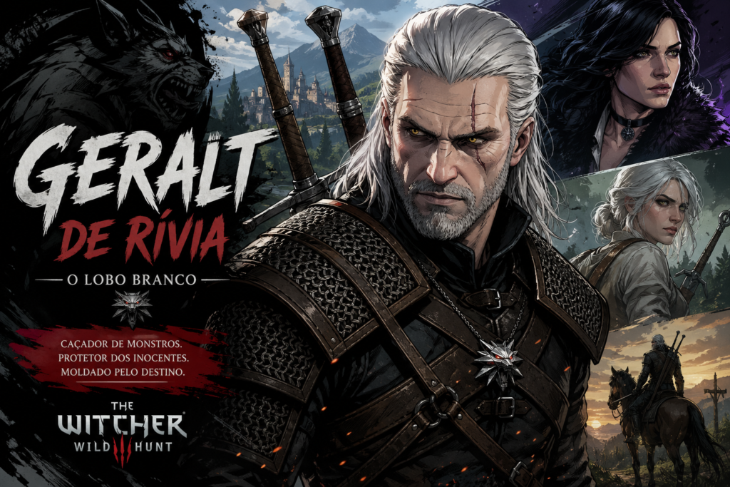 Tudo sobre o personagem Geralt de Rívia (The Witcher 3 Wild Hunt)