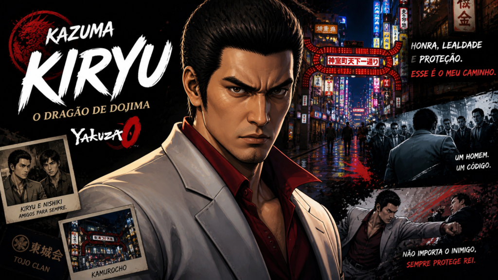 Tudo sobre o personagem Kazuma Kiryu (Yakuza 0)