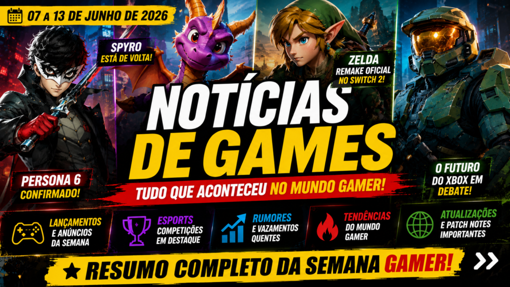 Notícias de games Junho de 2026
