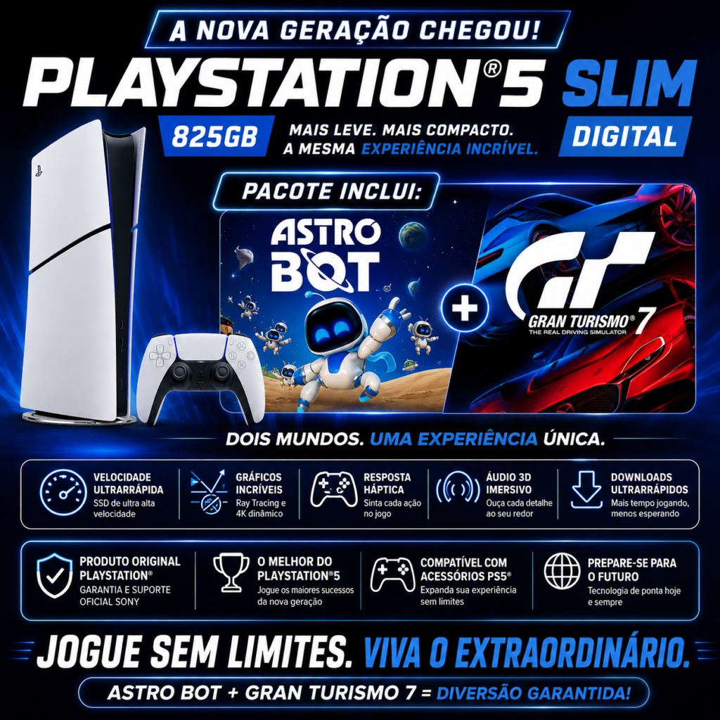 PlayStation 5 Slim Diversao Garantida